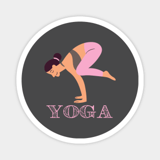 Bakasana - The Crow Yoga Posture Magnet